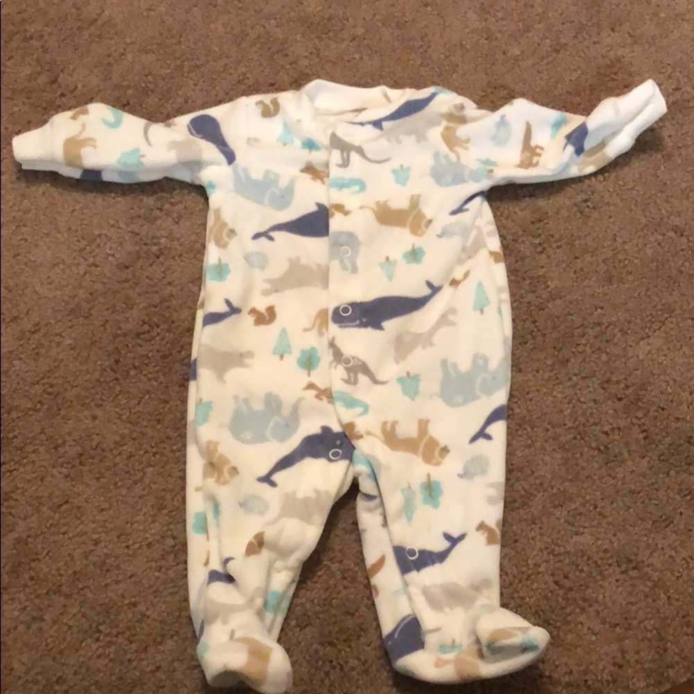 Infant Carter’s brand footie onsie